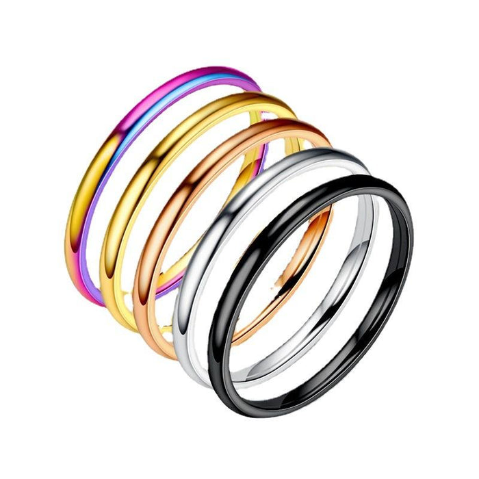 2mm Titanium Steel Thin Ring