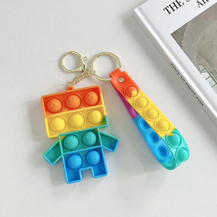 Silicone Waterproof Fruit Decompression Toy Pendant Ornament