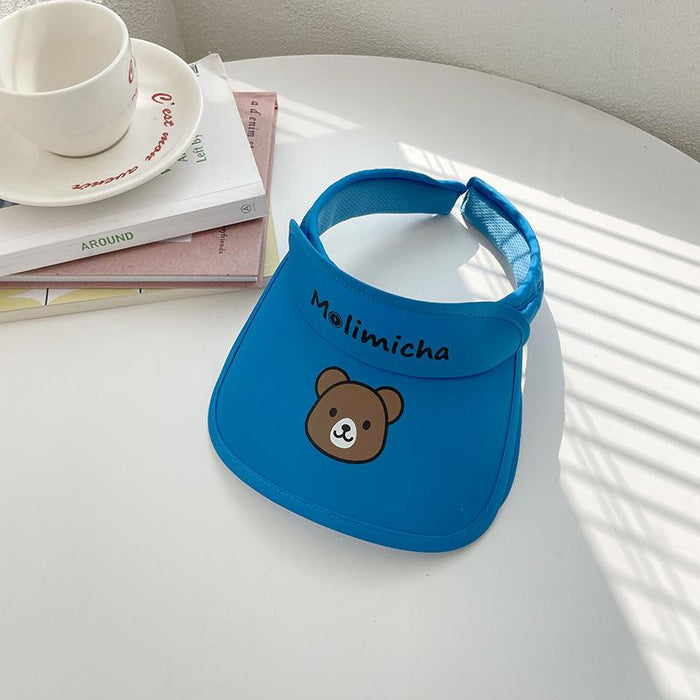 Summer Cute Cat Ears Children‘s Wide Brim Sun Hat