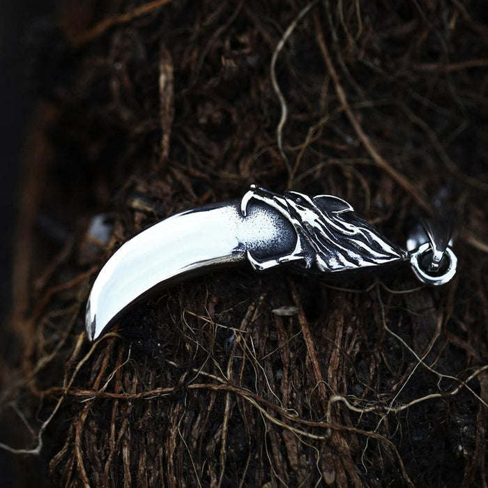 Stainless Steel Wolf Tooth Men's Pendant