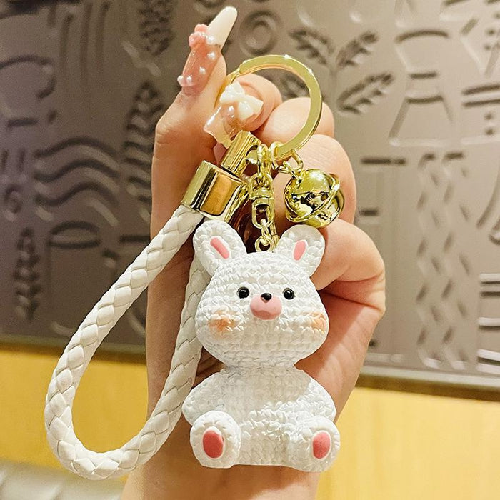 Animal Doll Cute Resin Chubby Pier Pendant Keychain