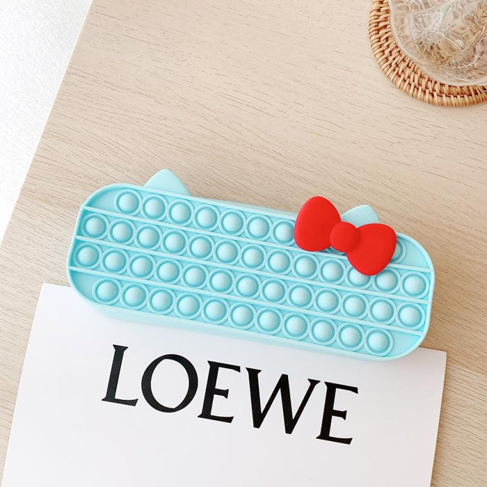 Unzip stationery storage silicone toys