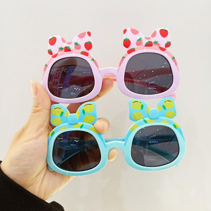 Cute Cartoon Bow Silicone Frame Children's Sunglasses