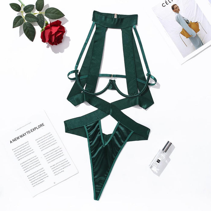 Women Sexy Lingerie Fashion Halter Bodysuit