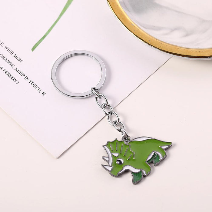 Creative Fashion Dinosaur Metal Keychain