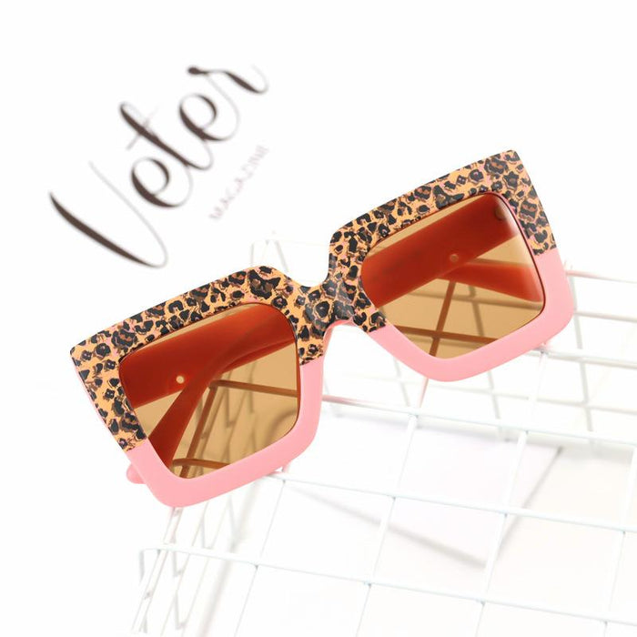 Children's Sunglasses color matching wide edge frame