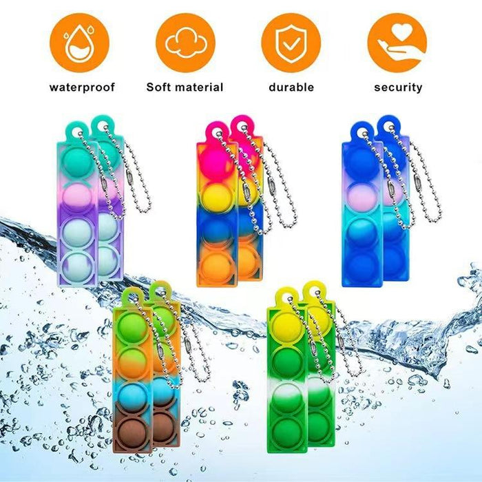 Children Silicone Vertical Keychain Pendant