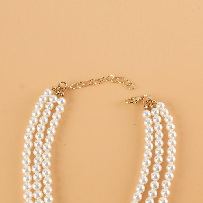 Simple Retro Pearl Foot Decoration Multi-layer Versatile Women's Football Chain