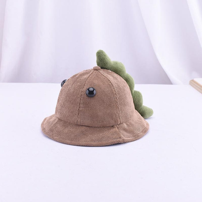 Children's Cartoon Dinosaur Corduroy Bucket Hat