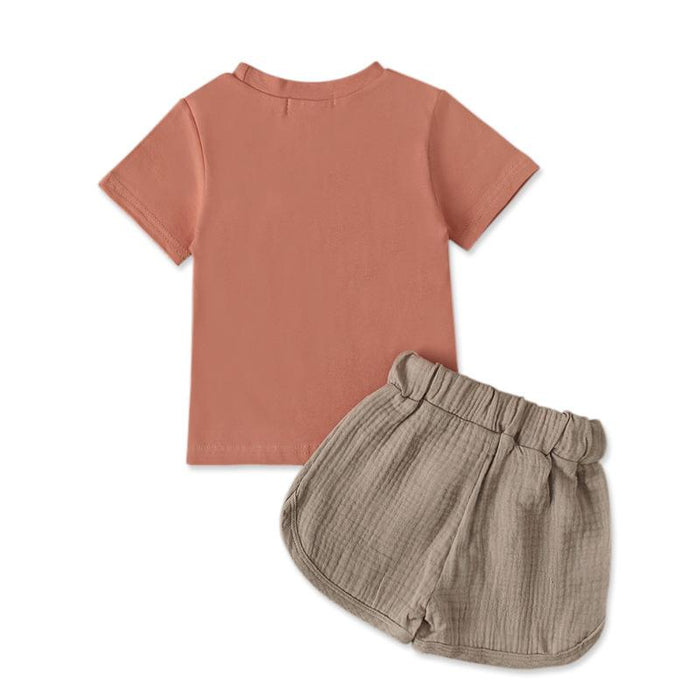 0-5Yrs Children Boys Clothing Soft Short Sleeve T-Shirts Tops Shorts 2Pcss Summer Kids Boys Clothes Suits