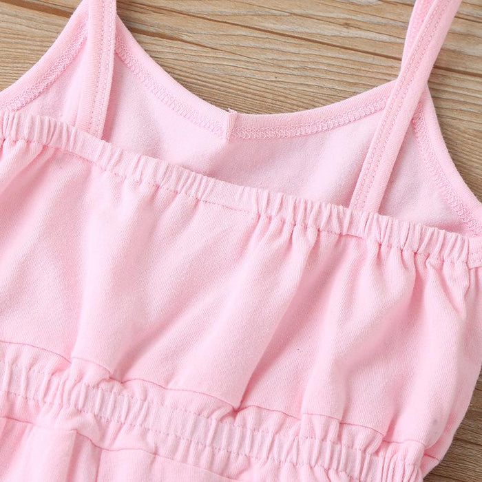 Girls' Summer Suspender Jumpsuit