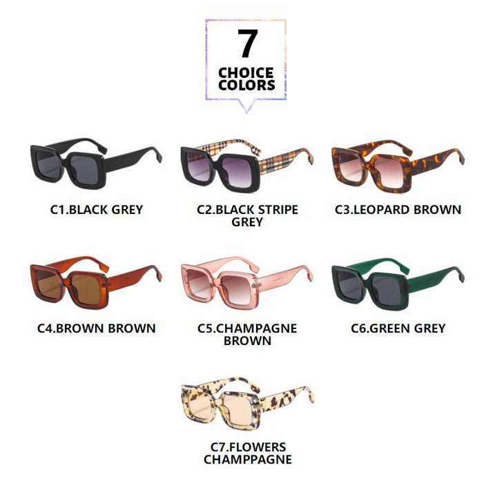 Box simple Retro Sunglasses