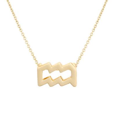 Twelve Constellations Necklace Collarbone Chain Pendant Card Short Necklace