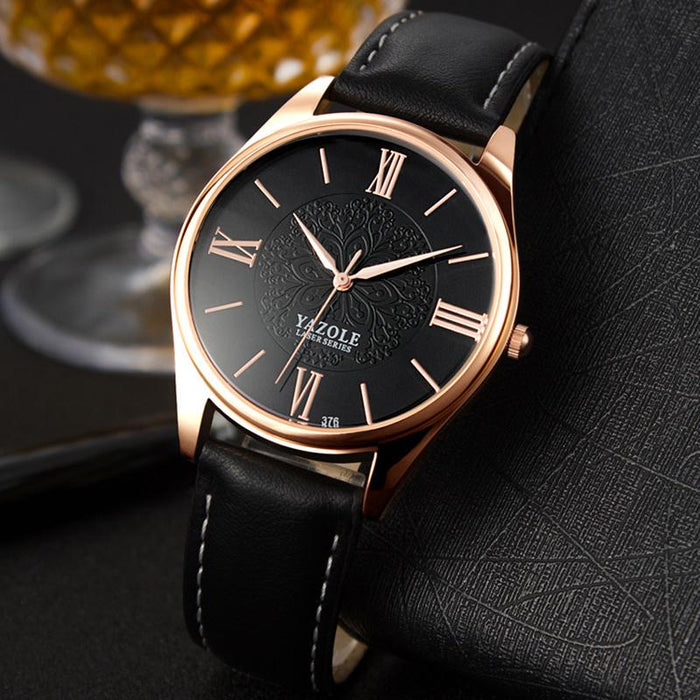 Mens Watches Top Brand Luxury YAZOLE Business Ultra-thin Fashion Male Clock