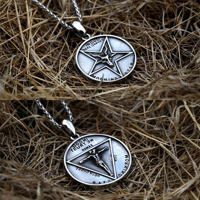 Jesus Satan Titanium Steel Jewelry (Only Pendant, No Necklaces)