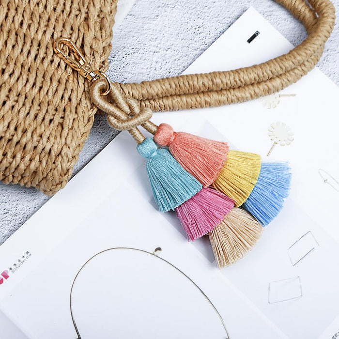 New Bohemian Hand Woven Tassel Key Chain