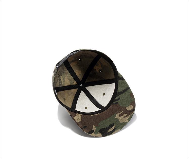 New All-match Camouflage Sun Hat Flat Brim Hat