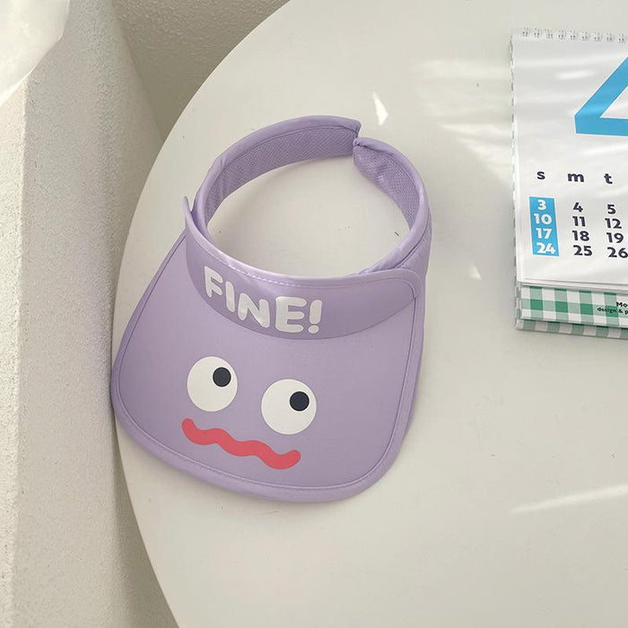 Summer Cute Cat Ears Children‘s Wide Brim Sun Hat