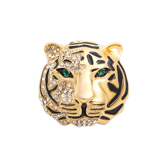 New Tiger Brooch Collar Pin Men's Brooch Pin