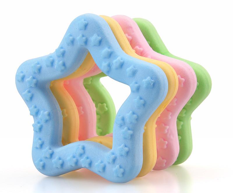 Brand new dog toy teether rubber dog tooth cleaning toy