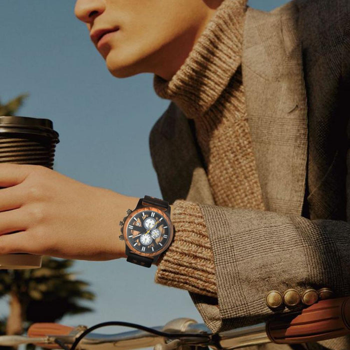 New Men's Business Multifunctional Luminous Large Dial Quartz Watch