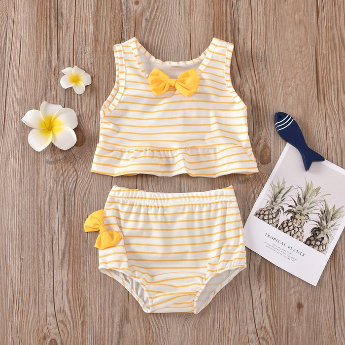 Vertical stripe SWIMSUIT SET Beach Beach swimsuit