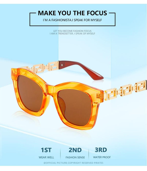 Box Sunglasses stripe Sunglasses tide