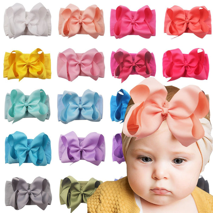 Bow headband nylon headband