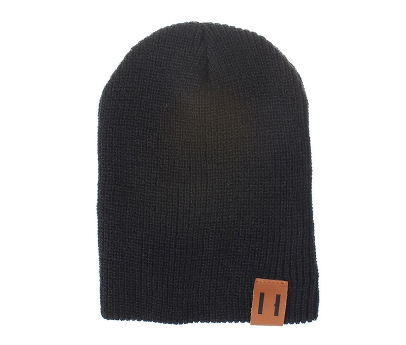 Kids Solid Knitted Beanies