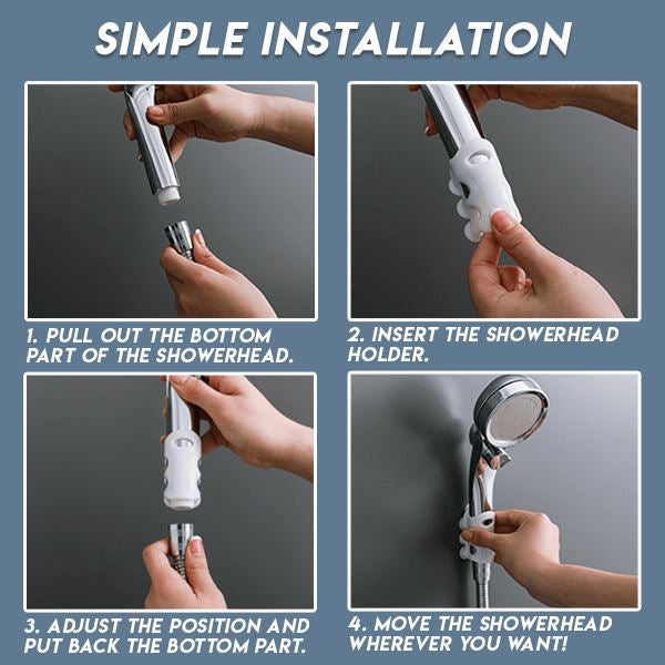 Hands-Free Showerhead Holder