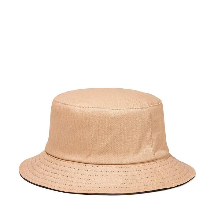New Solid colour Double-sided Fisherman Hat Sun Hat
