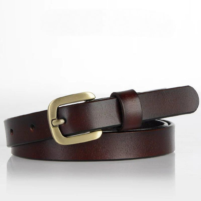 New Versatile Simple Square Buckle Leather Belt