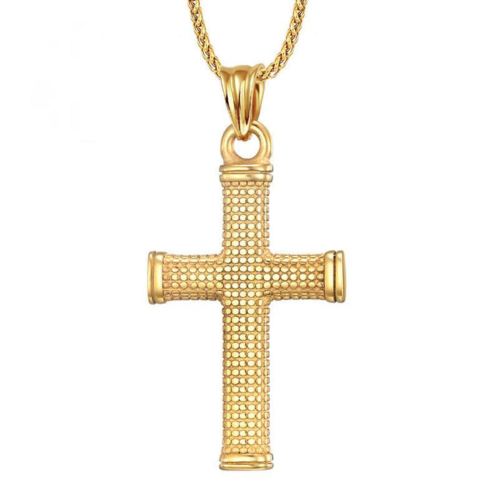 Stainless Steel Casting Religious Cross Pendant Necklace