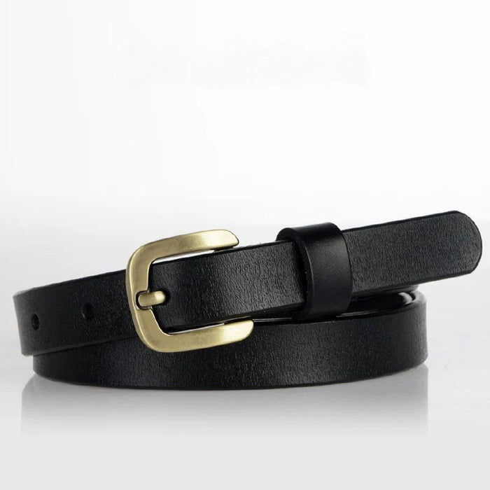 New Versatile Simple Square Buckle Leather Belt
