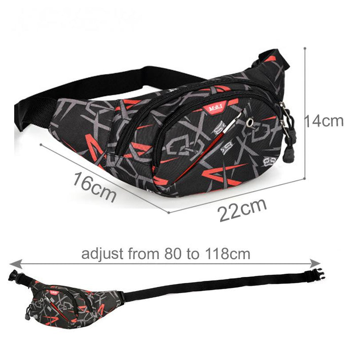 Waterproof Fanny Pack Waist Bag Men Casual Travel Belt Bag