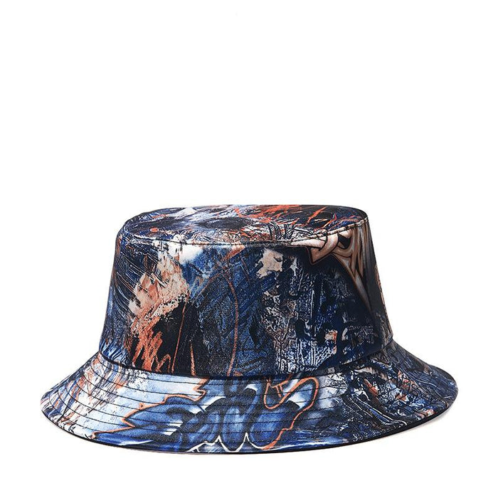 Street Hip Hop Sun Hat Graffiti Printed Fisherman Hat