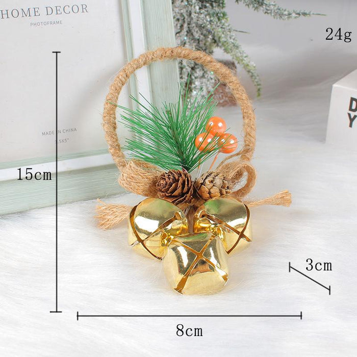 Christmas Bell Christmas Tree Bow Ornaments Decoration
