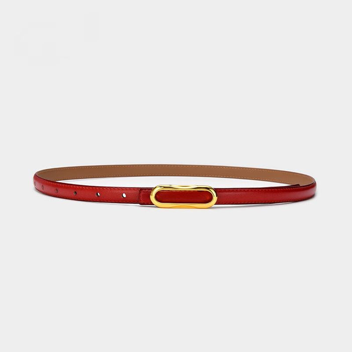 Multicolor and Versatile Small Belt with Jeans and Slim Waist