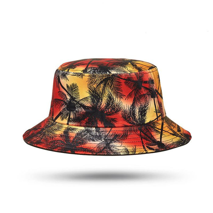 New Fisherman's Hat Coconut Print Sun Hat