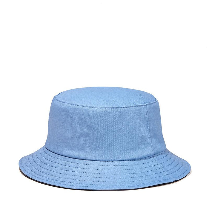 New Solid colour Double-sided Fisherman Hat Sun Hat
