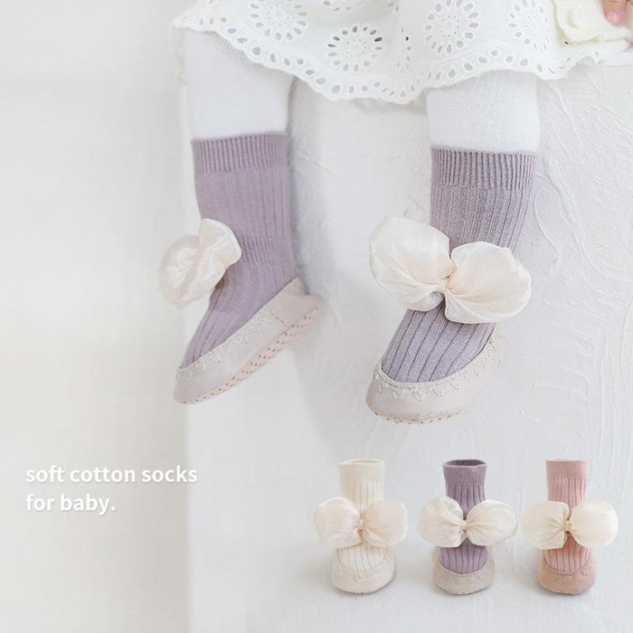 Baby Floor Anti-skidding Socks Bow Toddler Shoes Sock
