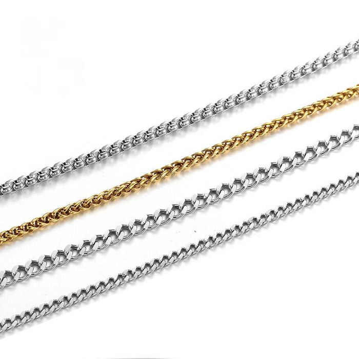 Men's Multicolor Titanium Steel Stainless Steel Necklace
