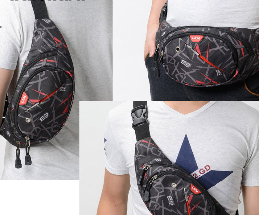 Waterproof Fanny Pack Waist Bag Men Casual Travel Belt Bag