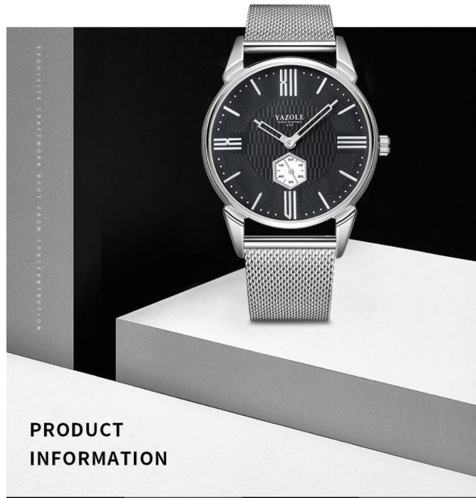 Mens Watches Top Brand Luxury Yazole Fashion Watch Independent Small Seconds Hand Designer