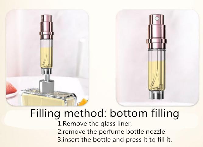 5ml Perfume Bottling Bottoms Bottled Refillable Perfume Bottle Leather Travel Portability Gifts Boarding Mini Spray Bottle