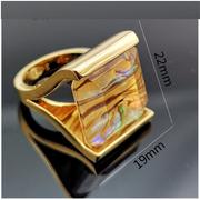 New Fashion Simple Gold Color Ring