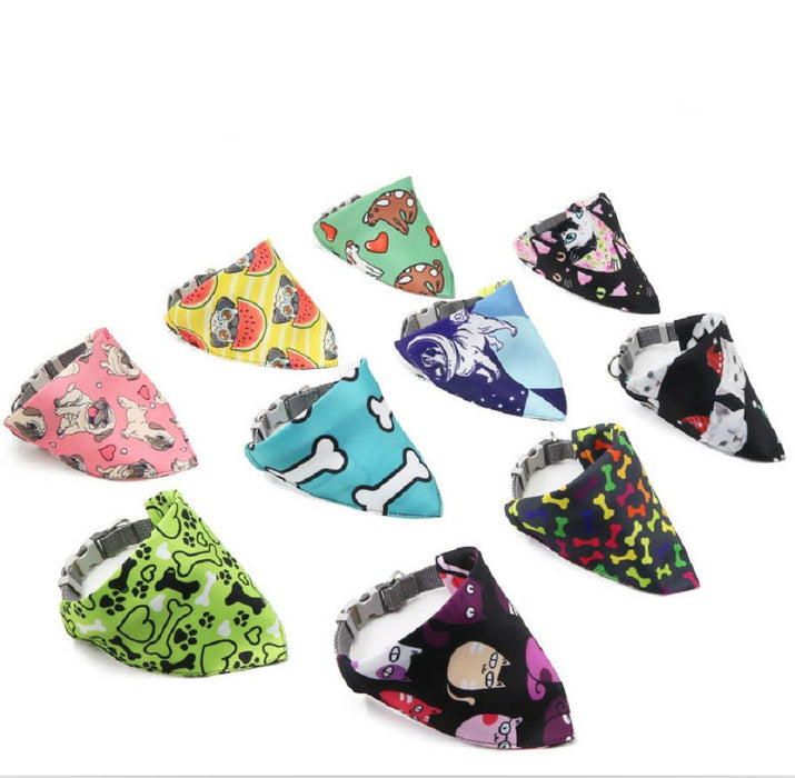 Pet Saliva Towel Triangle Scarf Collar