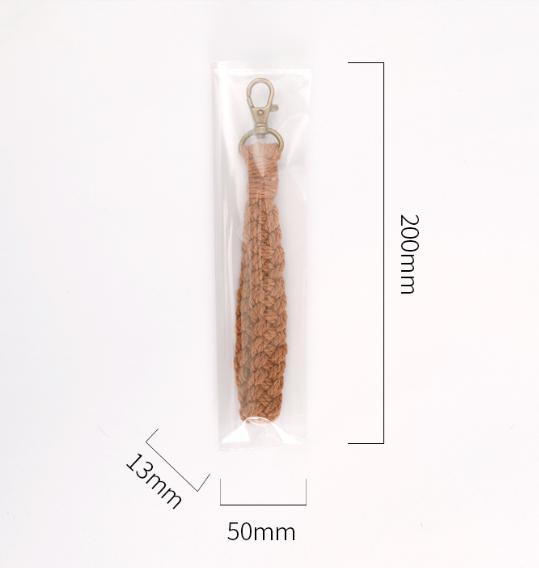 Hand Woven Wrist with Key Chain Pendant Hook Woven Lanyard