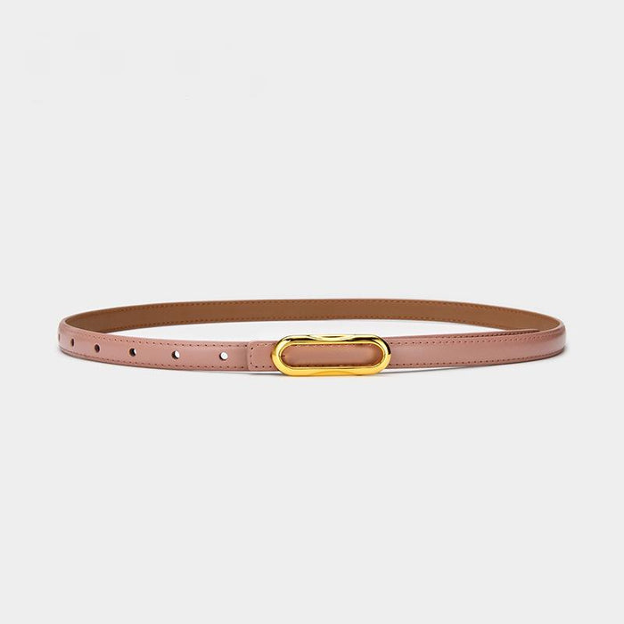 Multicolor and Versatile Small Belt with Jeans and Slim Waist