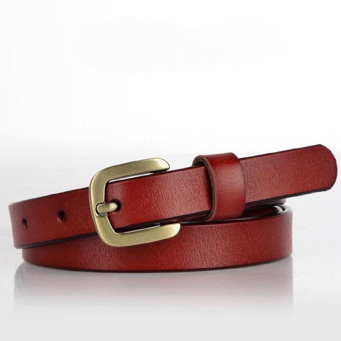 New Versatile Simple Square Buckle Leather Belt